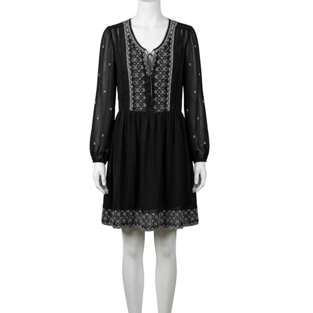 Time and Tru Blue White Striped T-Shirt Summer Dress Women's XL